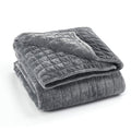Relaxblanket 48'X72' Duvet Cover For Weighted Blanket | Super Cozy And Warm | Double-Side Square Quilted Minky | Dark Grey