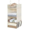 StorageWorks 3-Shelf Hanging Closet Organizer, Adjustable Hanging Closet Organizers and Storage, 12    W x 12    D x 32   H, Whi