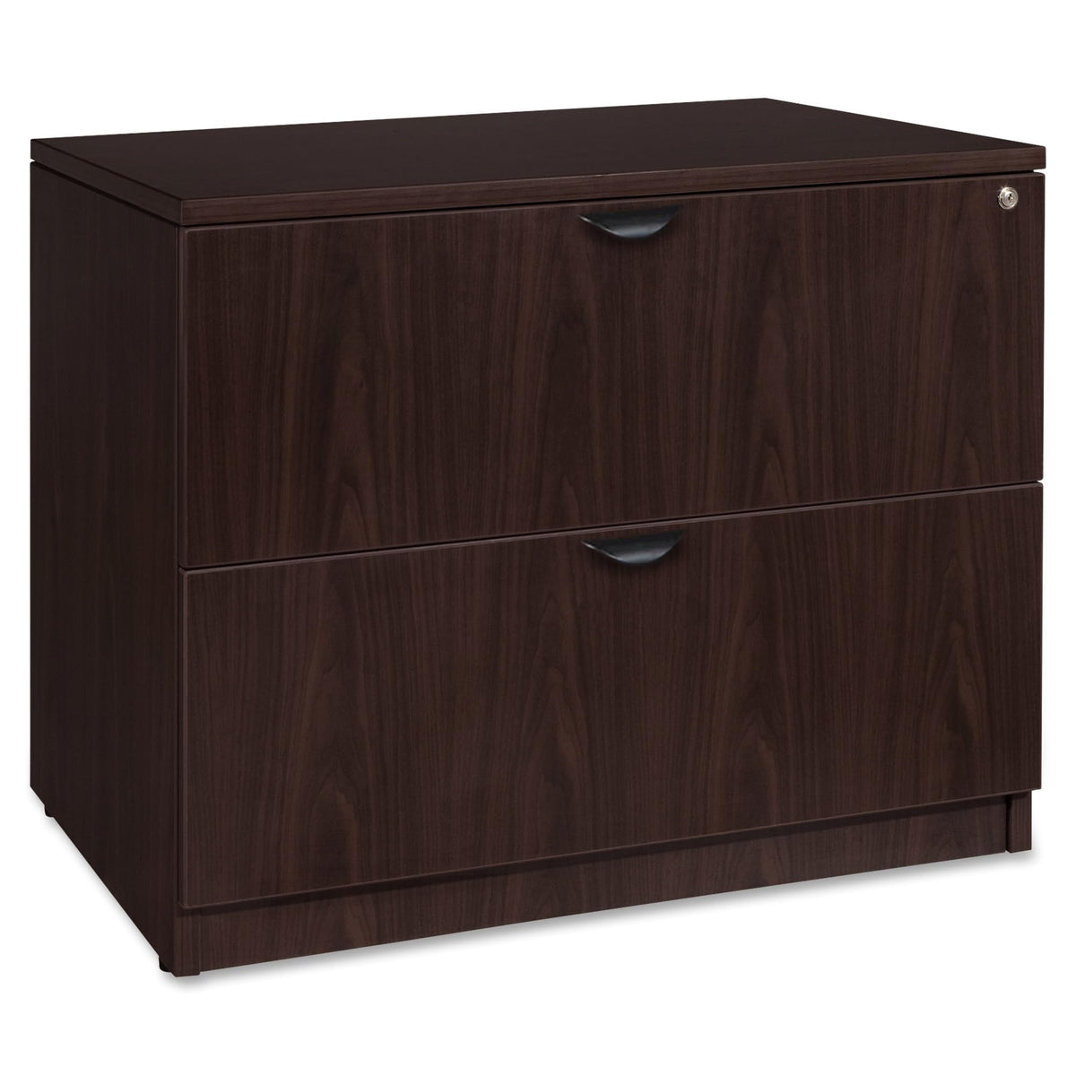 Lorell Llrpl2236Es Prominence 2.0 Espresso Laminate Lateral File - 2-Drawer