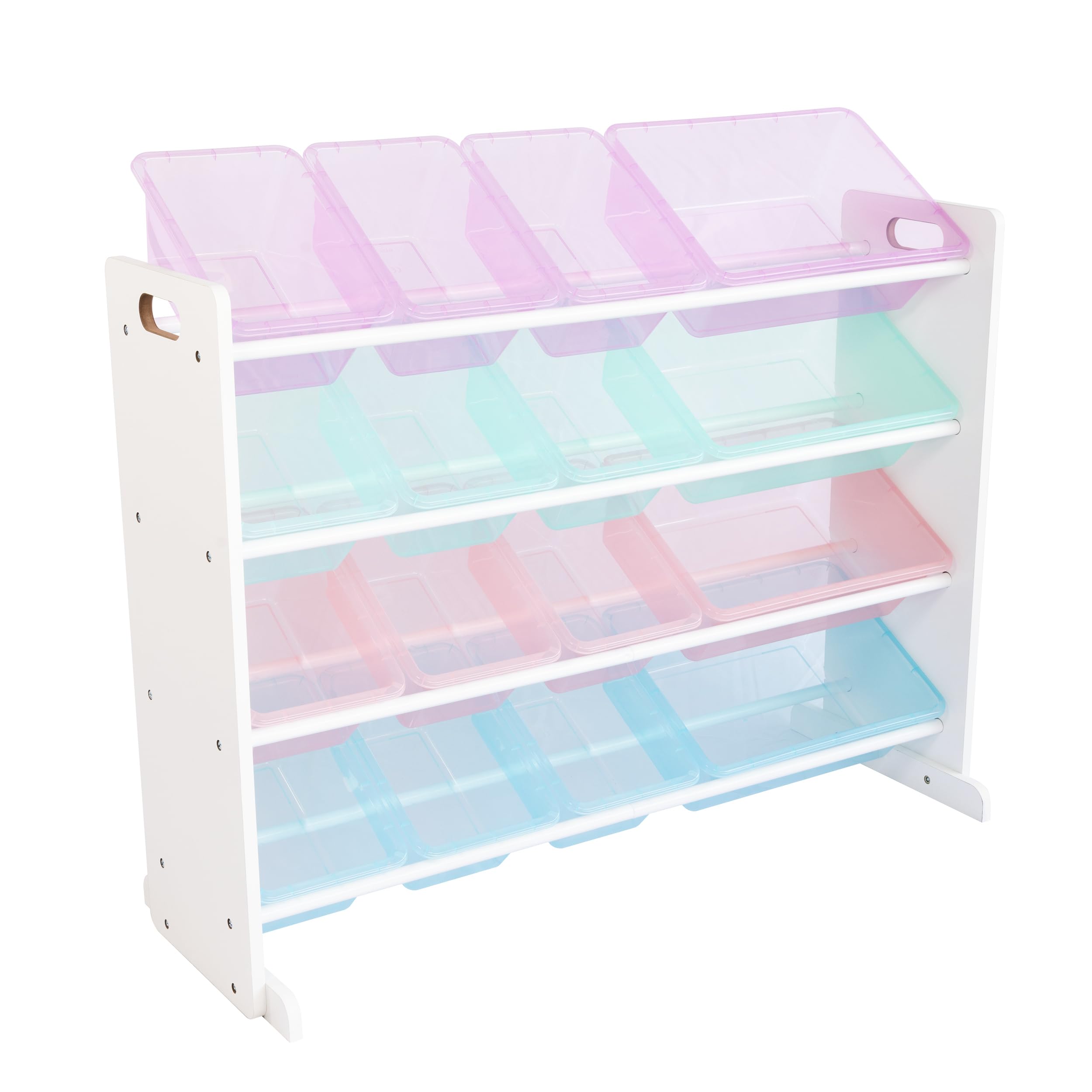 Humble Crew Supersized Toy Storage Organizer with 16 Removable Bins, Unicorn - Large Toy Storage for Toddlers Ideal for Kids Ro