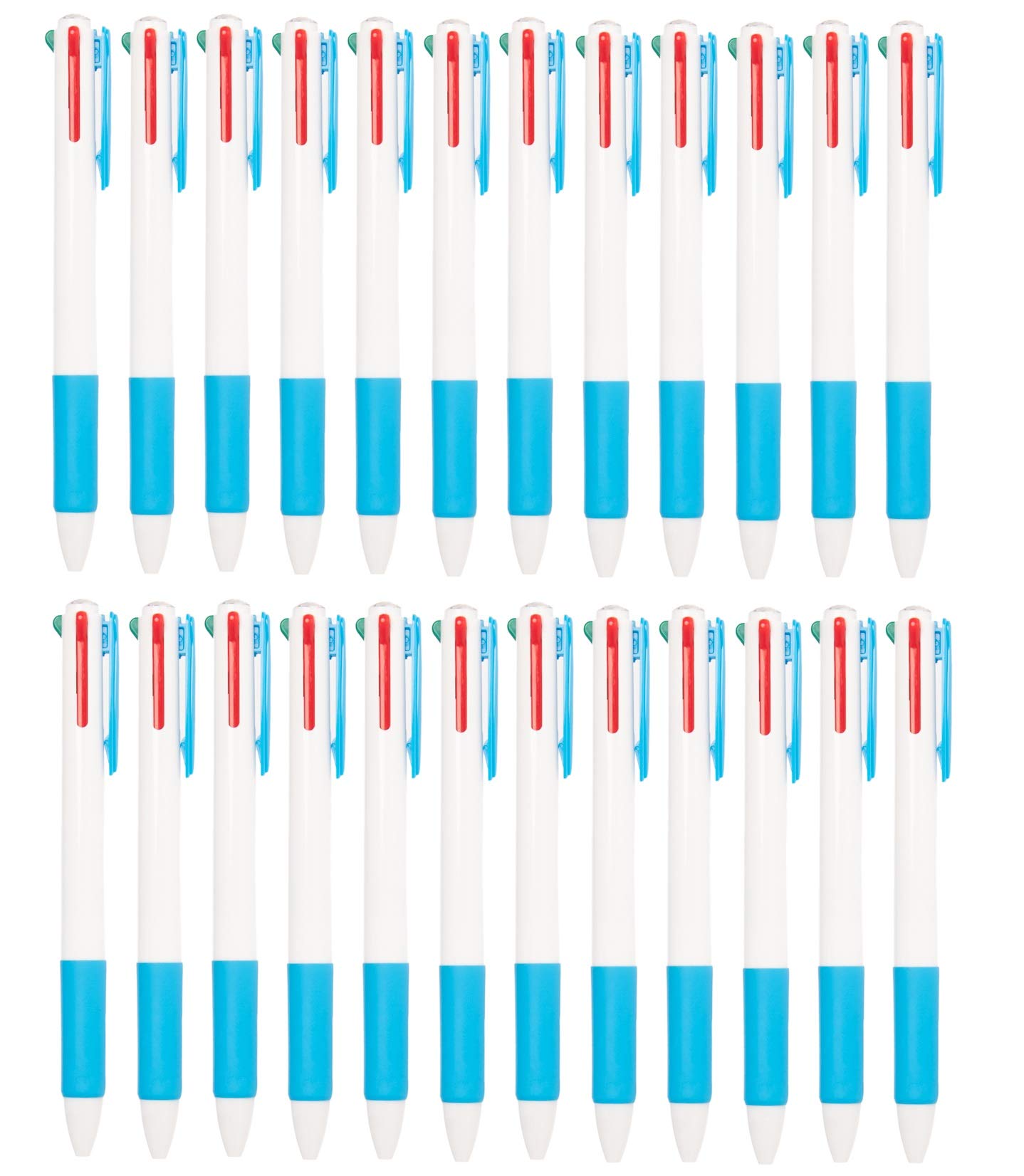 Simply Genius 4-In-1 Multicolor Ballpoint Pens, 4-Color Retractable Ballpoint Pens For Office, School Supplies, Students, Kids P