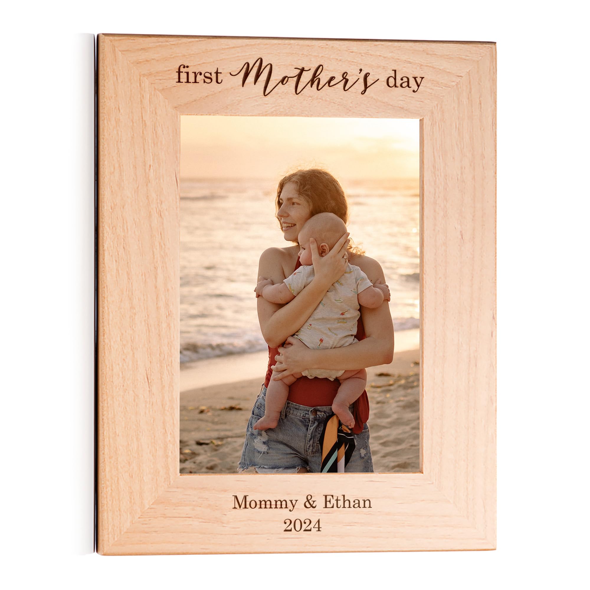 Lifetime Creations Personalized First Mothers Day Picture Frame (5 x 7 Portrait) Personalized First Mothers Day Gift for New M