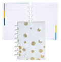 Talia Discbound Notebooks, Planner, Customizable, (Xbounce Gold, Junior (5.5In X 8.5In))