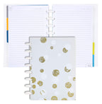 Talia Discbound Notebooks, Planner, Customizable, (Xbounce Gold, Junior (5.5In X 8.5In))