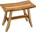 EcoDecors Satori Shower Bench, Natural, 24Lx12Wx18.5T