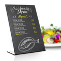 Small Tabletop Chalkboard Sign 6X8 Inch - Mini Tabletop Chalkboard Sign - Small Blackboard With Stand - Chalkboard Stand Table -