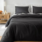 Heimenaogo Egyptian Cotton Duvet Cover Twin/Twin Xl Sateen Weave, Silky Soft And Breathable Bedding Set With Zipper Closure, Lon