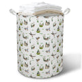 TAZSWDMM Mallard Duck Nursery Laundry Basket Hamper,Farmhouse Wild Green Head Ducks Hunting Foldable Clothes Toys Books Storage 