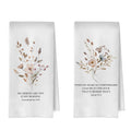 XIVENHAVM Christian Gifts Kitchen Towel Set  Floral Christian Gift Decorative Waffle Dish Towels, Religious Gifts Hand Towels, 