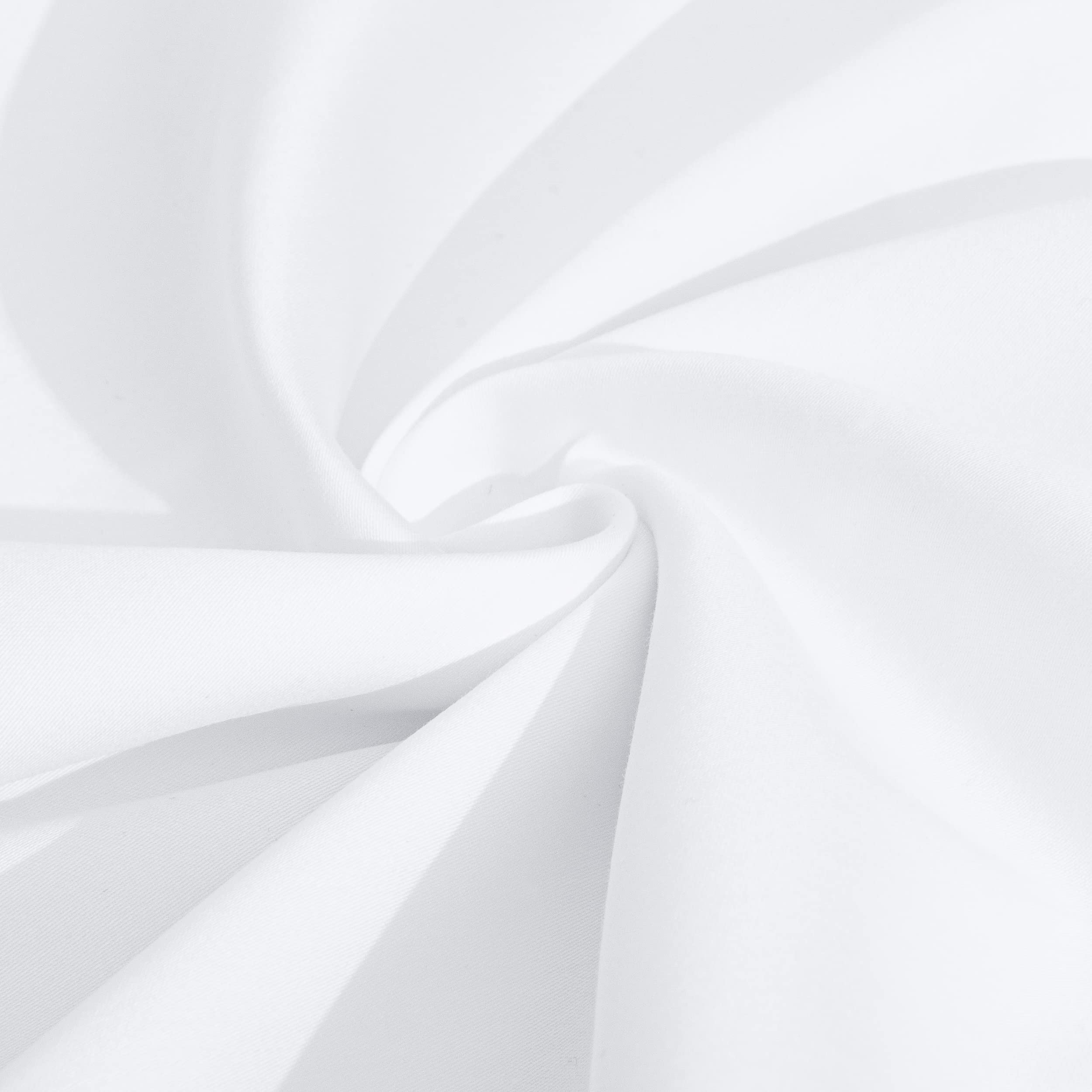 Ntbay 2 Pack 500 Thread Count 100% Egyptian Cotton Euro Pillow Shams, Super Soft And Breathable European Throw Pillow Covers, Square Pillow Cases, 26X26 Inches, White