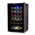 BLACK+DECKER 24 Bottle Wine Fridge with LED Display, Compressor Cooling Wine Cooler Refrigerator with Interior Light, Temperatur