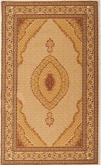 HomeRoots 487609 3 x 20 ft. Cream Oriental Power Loom Stain Resistant Rectangle Area Rug