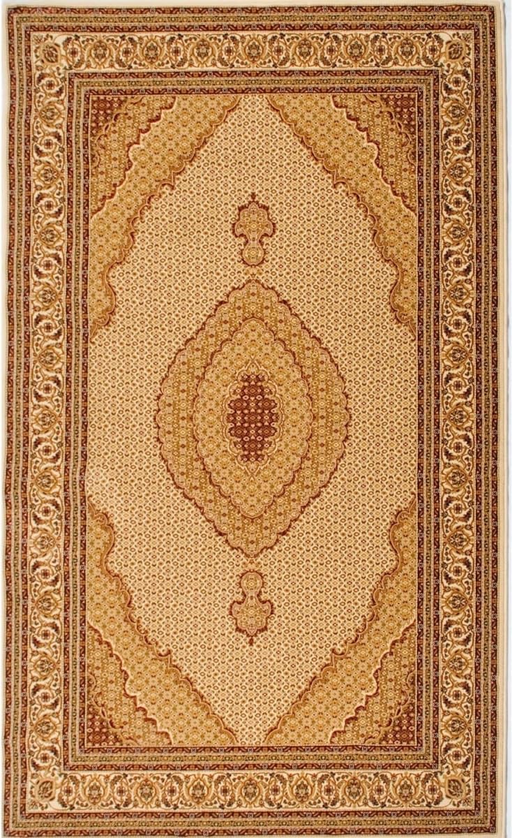 HomeRoots 487609 3 x 20 ft. Cream Oriental Power Loom Stain Resistant Rectangle Area Rug