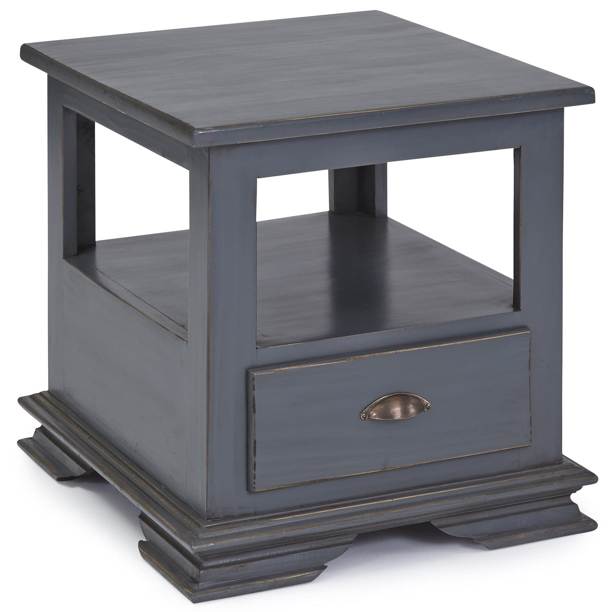 Progressive Jorge End Table, Dark Blue