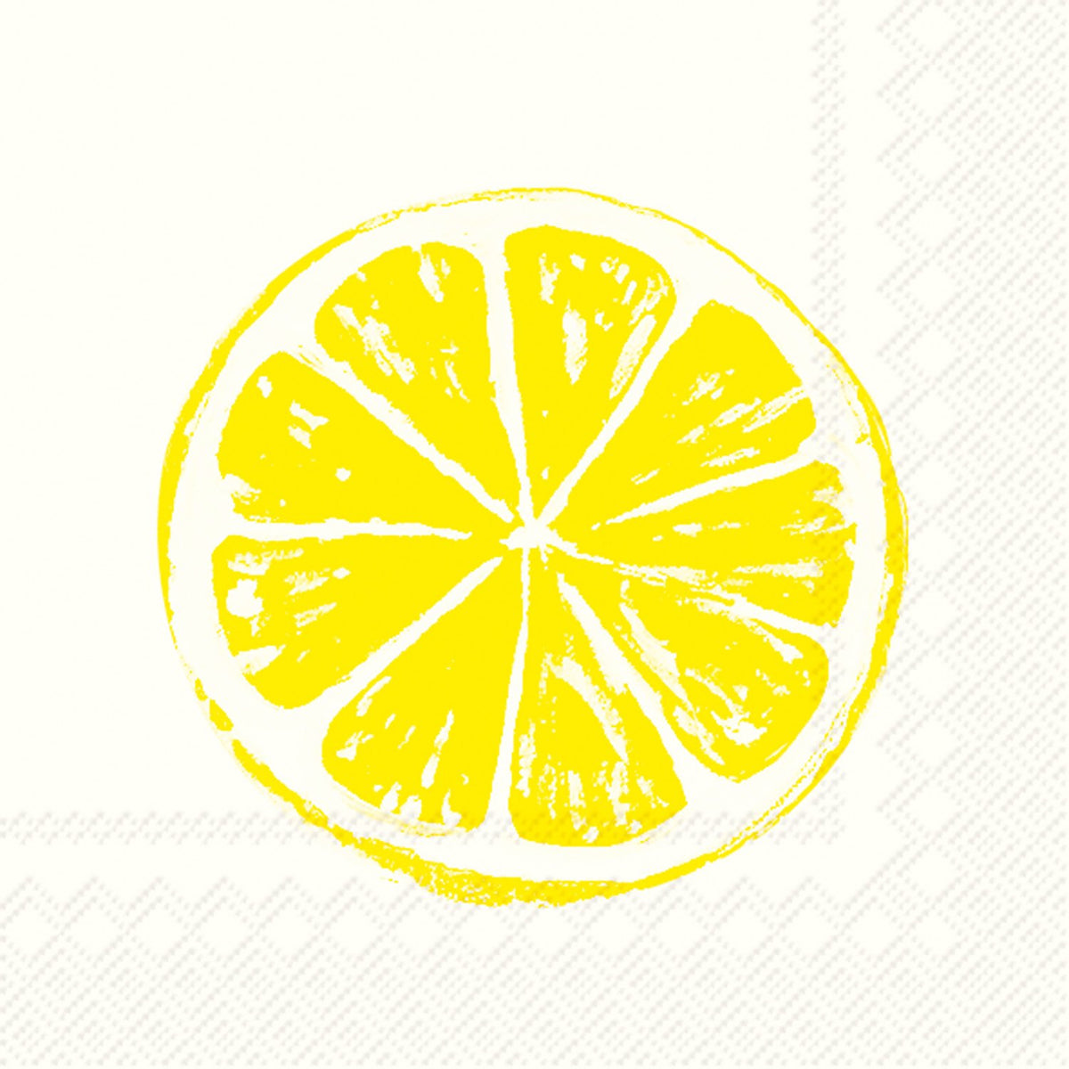 IHR Ideal Home Range Cocktail Napkins Disposable 3-Ply Paper Party Napkin Pack, 5'' x 5'', Lemon Bar, 20-Count