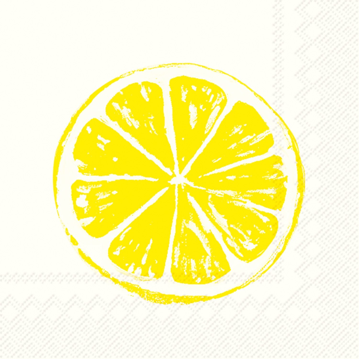 IHR Ideal Home Range Cocktail Napkins Disposable 3-Ply Paper Party Napkin Pack, 5'' x 5'', Lemon Bar, 20-Count