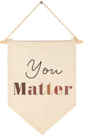 You Matter-Inclusion,School Counselor Office Decor-Social Worker Equality Safe Space Wall Decor Gifts-Classroom Nursery Canvas H