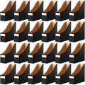 Thenshop 24 Pcs Magazine Files Cardboard Holders,Classic,Black