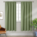 Bgment Olive Green Blackout Curtains 72 Inches Length For Bedroom - Rod Pocket Thermal Insulated Room Darkening Drapes For Living Room Dining Privacy Spring Decor, 42 X 72 Inch, 2 Panels