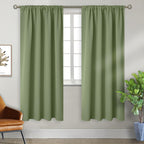 Bgment Olive Green Blackout Curtains 72 Inches Length For Bedroom - Rod Pocket Thermal Insulated Room Darkening Drapes For Living Room Dining Privacy Spring Decor, 42 X 72 Inch, 2 Panels
