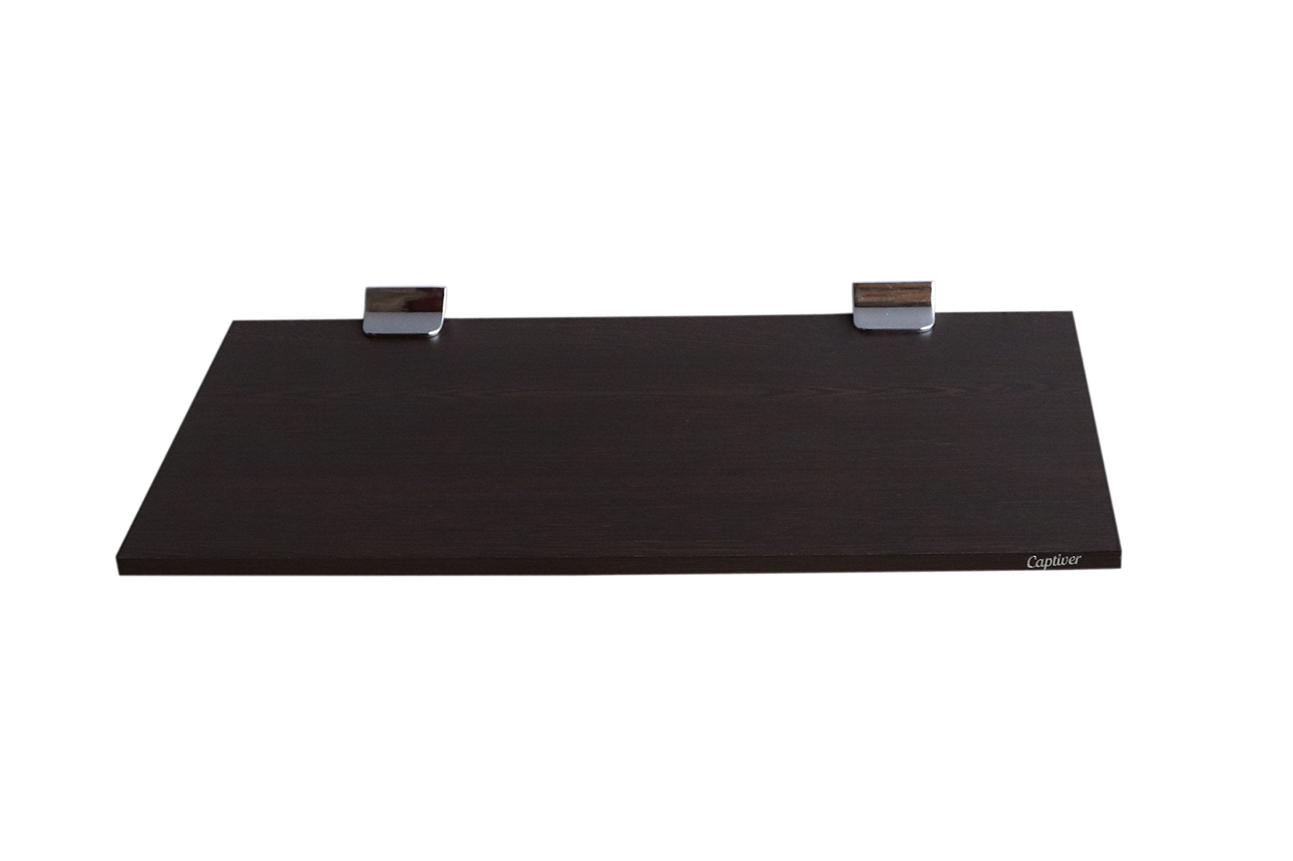 Captiver Simplex Mdf Wood Wall Decor Shelf Racks Stands (50X25 Cm, Wenge) Shelves Bookshelves Storage Box Kitchen Bedroom Furnit
