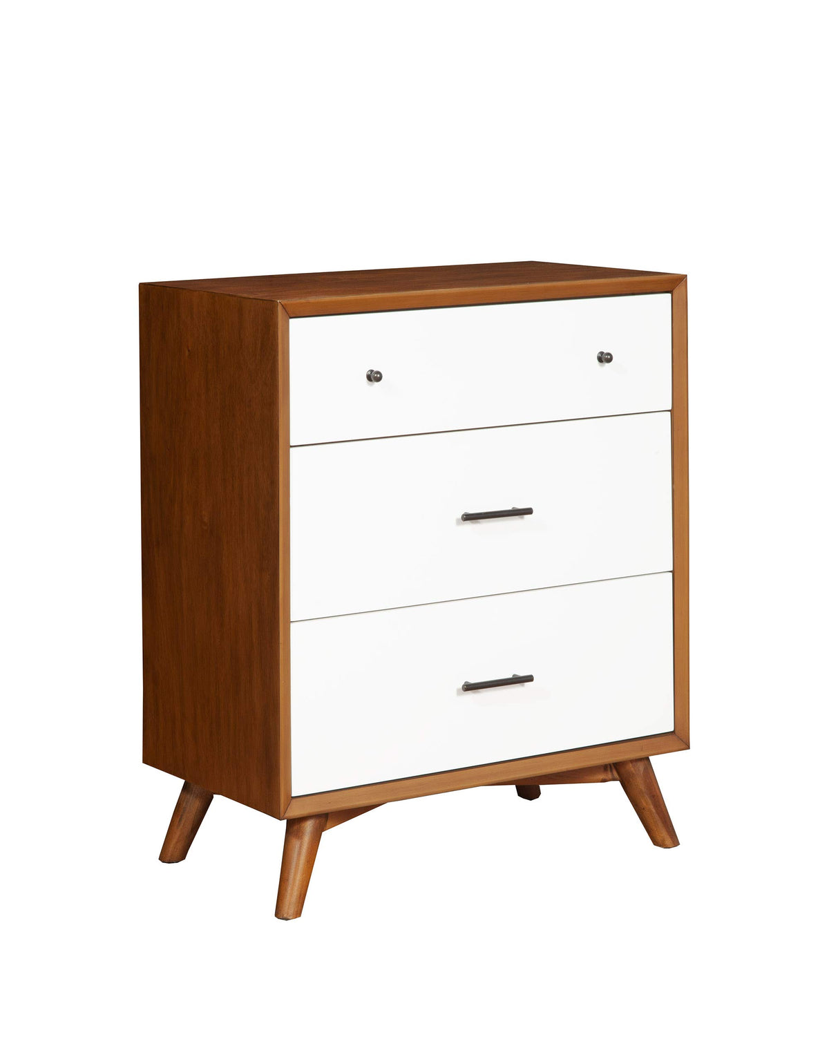 Alpine Furniture Flynn Dresser, Mahogany,White