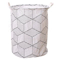 STYLEHEAVEN Laundry Basket Waterproof Large Foldable Laundry Hamper with Sturdy Handle White