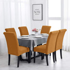 Joccun Chair Covers For Dining Room Set Of 2,Water Repellent Dining Chair Slipcovers Stretch Dining Room Chair Covers Seat Protector,Washable Parsons Chair Cover For Home,Hotel,Banquet(Gold,2 Pack)