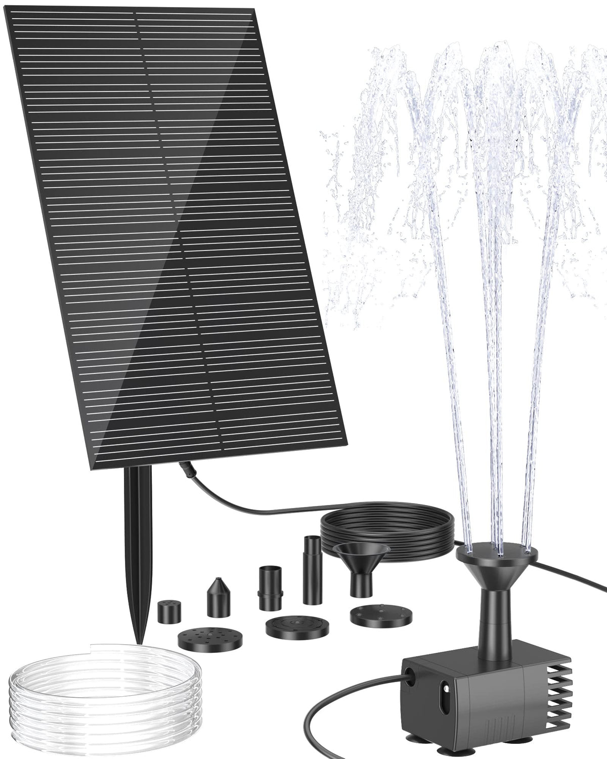 Biling Solar Fountain Pump, Solar Bird Bath Fountain Water Pump Outdoor With Tubing, Solar Fountain For Bird Bath, Garden Pond,