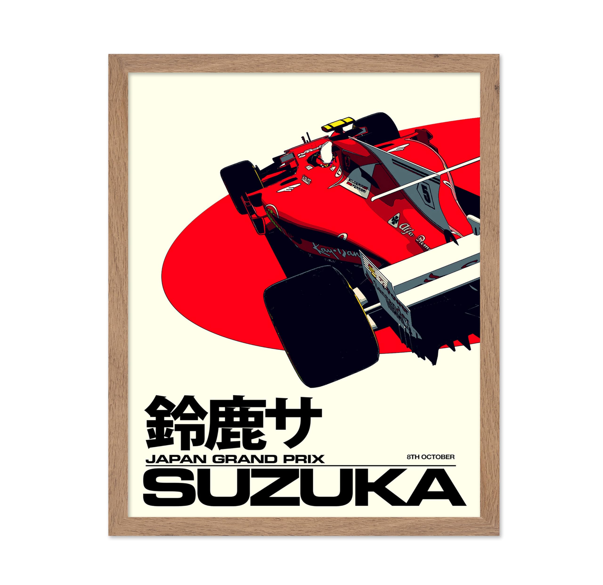 Poster Master Vintage Car Racing Poster - Retro Auto Racing Print - Gift for Drivers, Car Enthusiasts - Wall Decor for Home, Liv