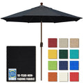 Eliteshade Usa 10-Year-Non-Fading 10Ft Market Umbrella Patio Umbrella Outdoor Table Umbrella With Ventilation, Black