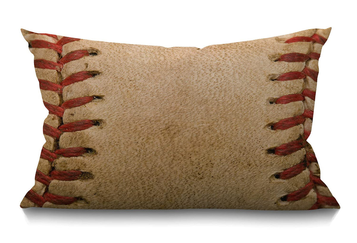 Smooffly Home Decorative Retro Throw Pillow Covers,Baseball Worn Ball Cotton Linen Throw Lumbar Pillow Case Cushion Cover Home O