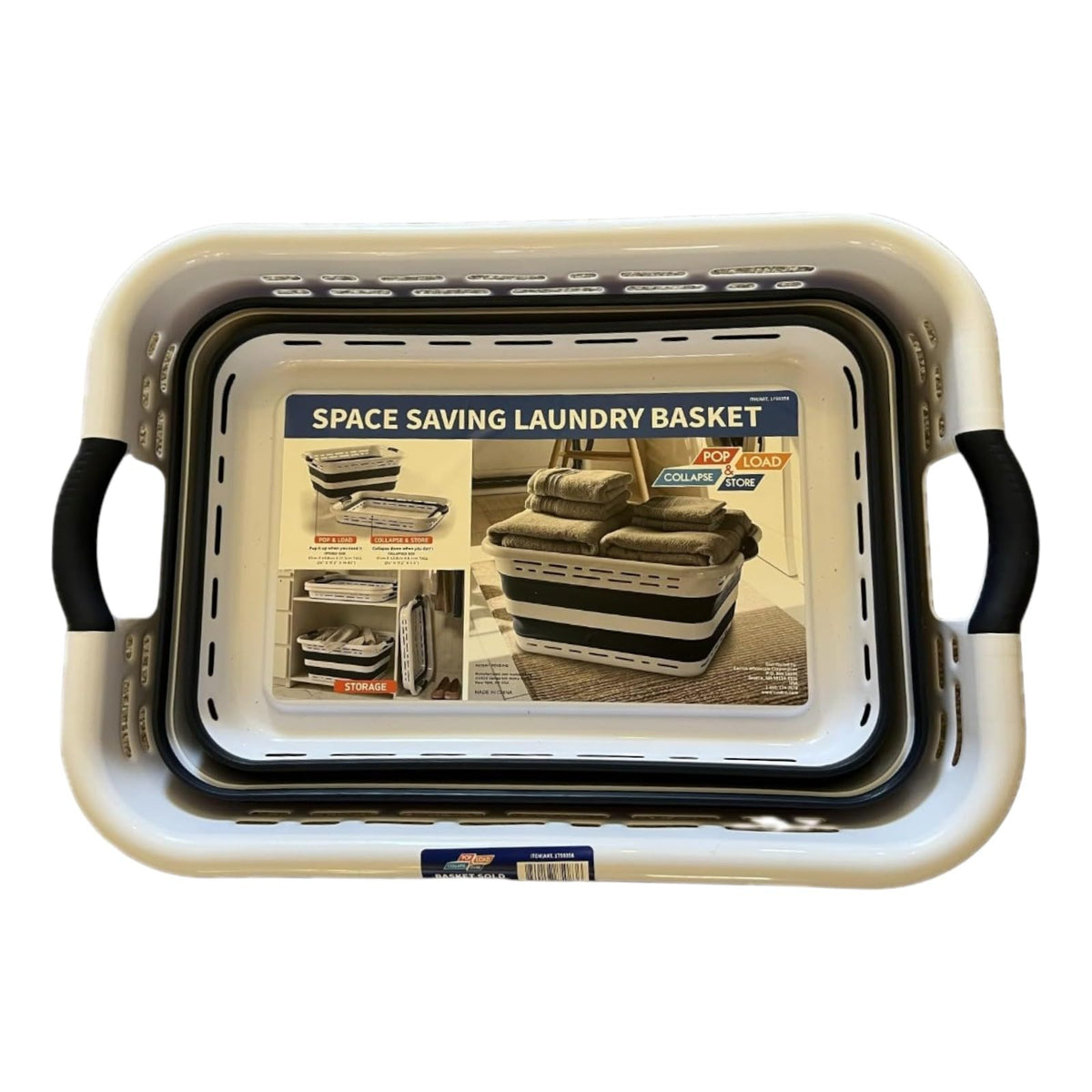 Mesa Pop & Load Space Saving Laundry Basket
