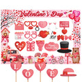 Valentine's Day Photo Booth Props Frame Selfie Lovers Photobooth Props, Creative Funny Backdrop Decorations Supplies Wedding Par