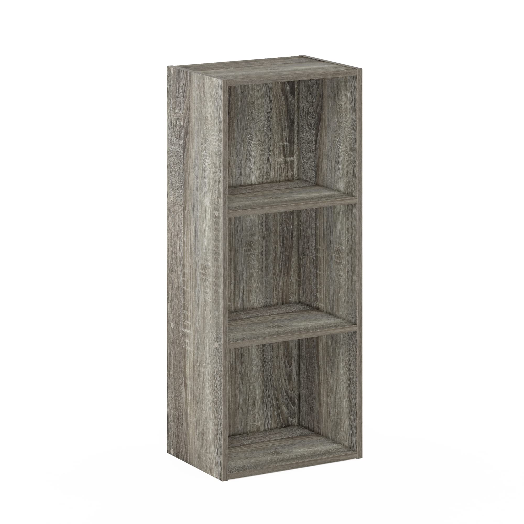 Furinno Luder Bookcase / Book / Storage , 3-Tier, Frenck Oak
