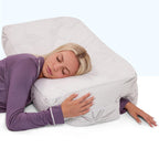 Wife Pillow Side Sleeper Pillow with Arm Hole, Shredded Memory Foam, Arctic Blue, Adult Size