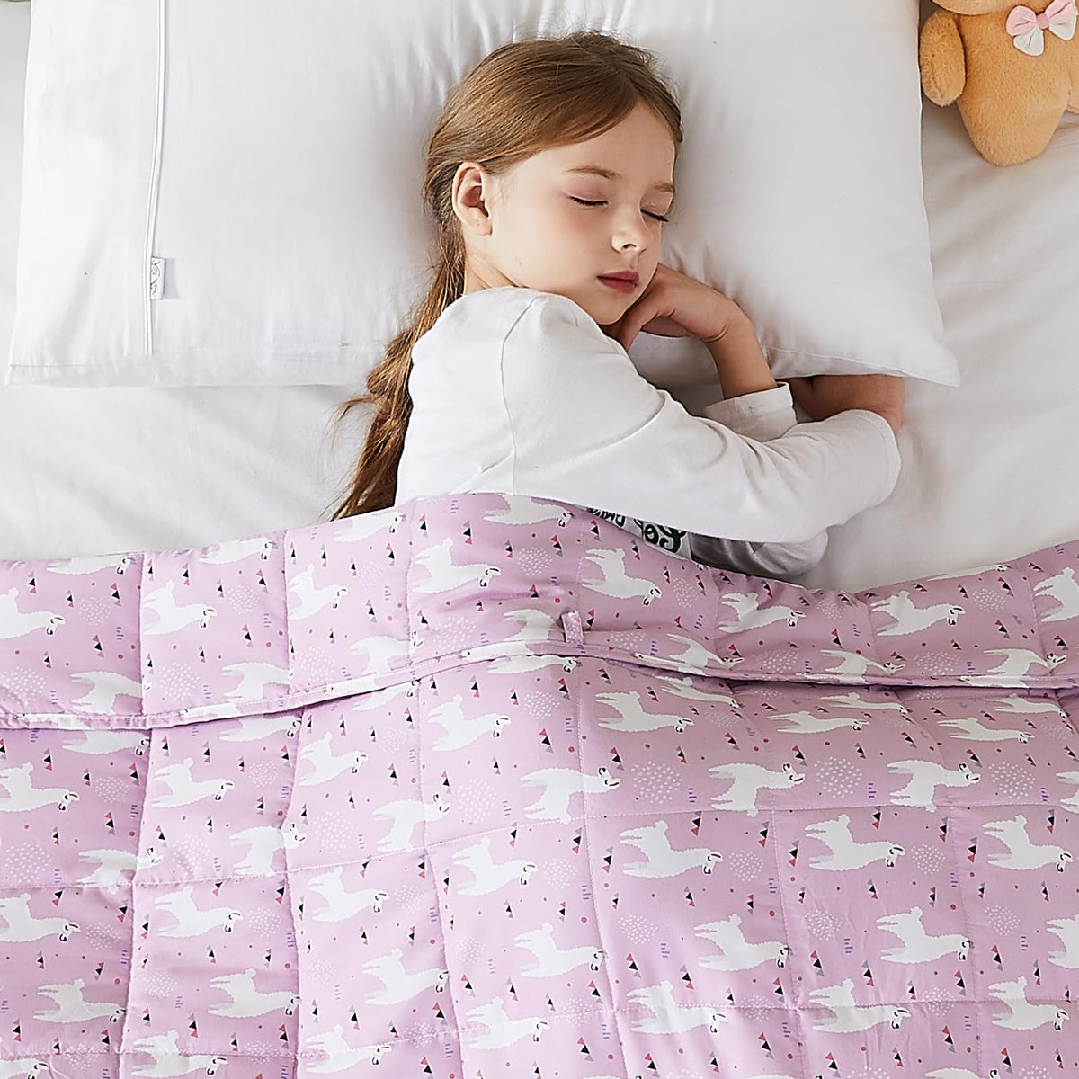 L'Agraty Weighted Blanket - 40'X60' 10Lbs Breathable Weighted Heavy Blanket Microfiber Material With Glass Beads Small Blanket