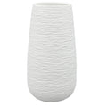 10 inch White Ceramic Vase for Flowers, Textured Modern Vase, Large Floral Vase, Minimalist Vase, Porcelain Flower Vase Home D  