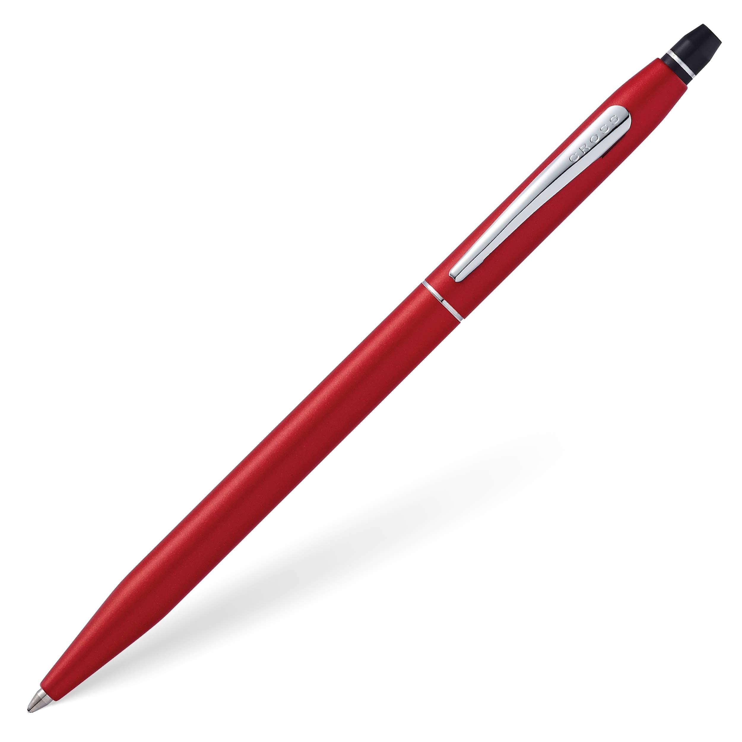 Cross Click Refillable Ballpoint Pen, Medium Ballpen, Includes Bonus Refill, Premium Gift Box - Crimson Lacquer
