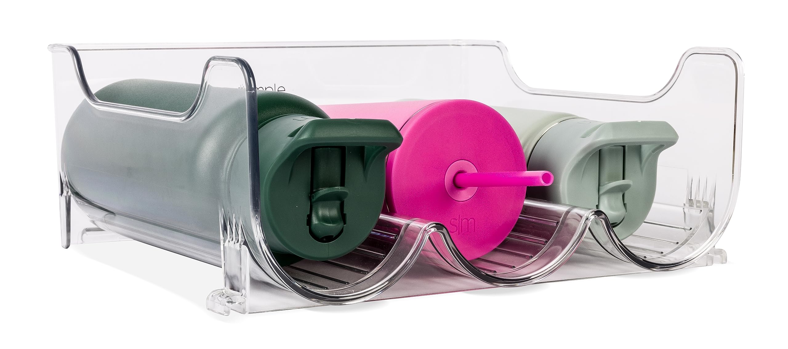 Simple Modern Water Bottle Organizer for Cabinet | Stackable Storage Plastic Organizer Rack for Bottles and Tumbler | Organizati