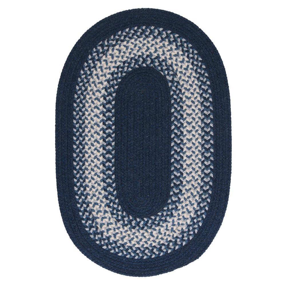 North Ridge Round Rug, 4-Feet, Navy