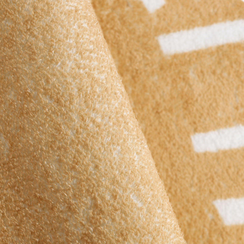 Topotdor Round Kids Play Rug Alphabet Nursery Area Rug Extra Large Soft Crawling Play Mat For Children Toddlers Bedroom (47 Inch, Brown)