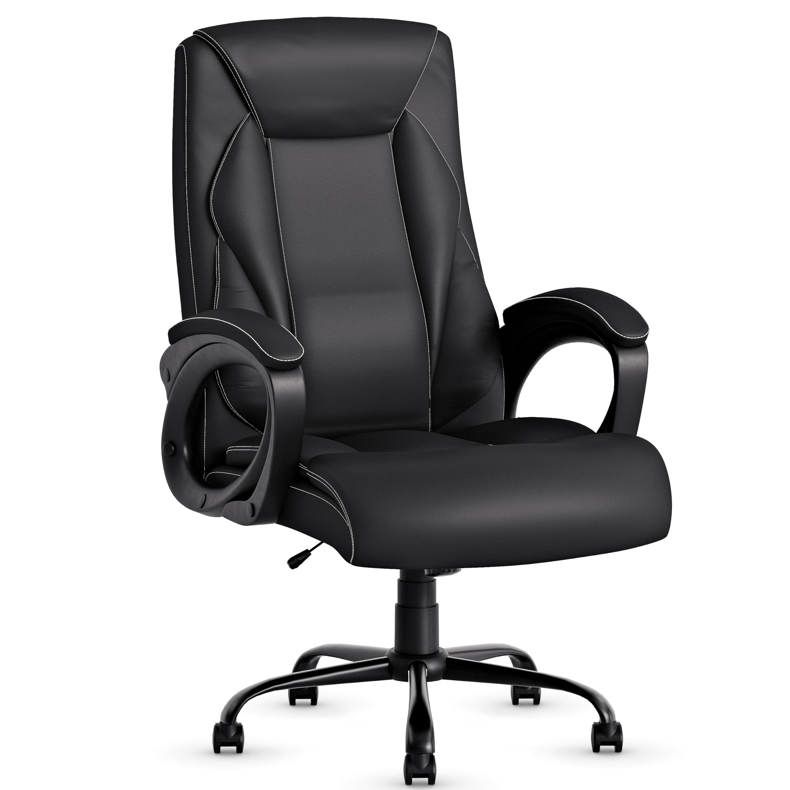 Elabest C39 Ergonomic Cross Legged Office Chair With Foot Rest,Reversible Armrests, Criss Cross Computer Desk Chair With Wheels,