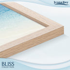 Icona Bay 4X6 Light Oak Picture Frame, Modern Style Wood Composite Frame, Table Top Or Wall Mount, Bliss Collection