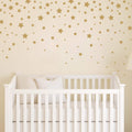 190 Picees Star Wall Decals, Matte Vinyl Wall Decals, Nursery Wall Decals, Easy to use, Removable Wall Decals for Kids Baby Girl