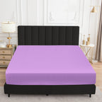 Sufdari Mattress Protector,Waterproof Mattress Cover Queen,18' Deep Pocket Mattress Protector,Fitted Sheet Style With Elastic Rubber Band,Washable And Easy Care-Purple,Queen