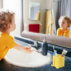 Ryanlemon Elephant Toothbrush Holder For Kids, Suction Cup Electric Toothbrush And Toothpaste Holder For Toddler, Cute Toddler T