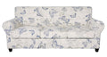 Searchi Stretch Sofa Cover Printed Couch Cover, Floral Pattern 4 Pieces Sofa Slipcover With 3 Separate Cushion Cover, Washable Furniture Protector For Living Room(Sofa, Butterfly Pattern)