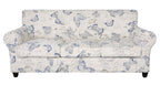 Searchi Stretch Sofa Cover Printed Couch Cover, Floral Pattern 4 Pieces Sofa Slipcover With 3 Separate Cushion Cover, Washable Furniture Protector For Living Room(Sofa, Butterfly Pattern)