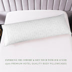 Elegant Comfort Ultra Soft 1-Piece Set Sea Waves Print Pillowcases - 1500 Premium Hotel Quality Microfiber, Soft And Smooth Hidden Zipper Closure 1-Piece Pillow Covers - Body Pillowcase, Wave Beige